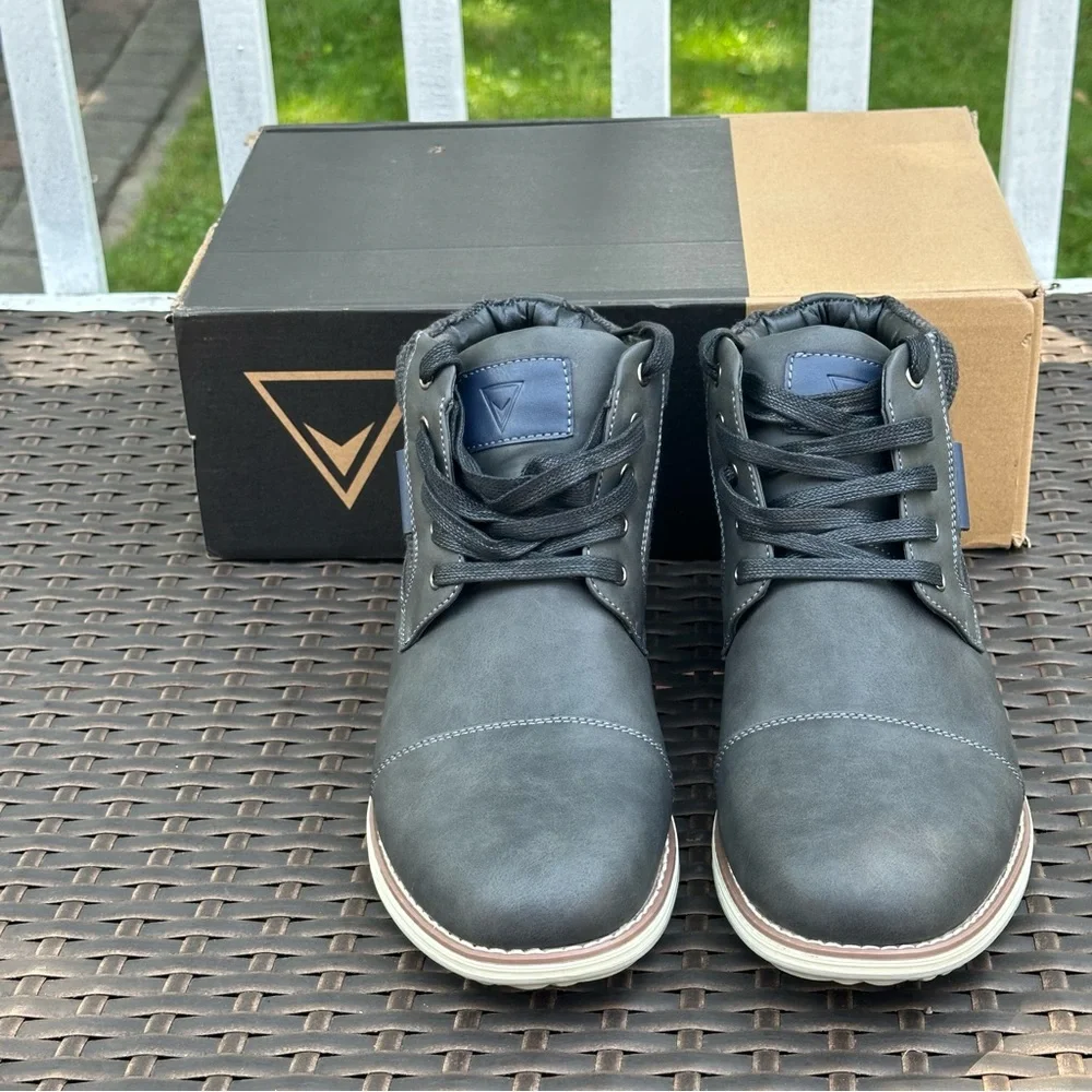 New Herringbone Jones Cap Toe Boots, Size 11.5, Vance Co., Men's Lace Up Shoes